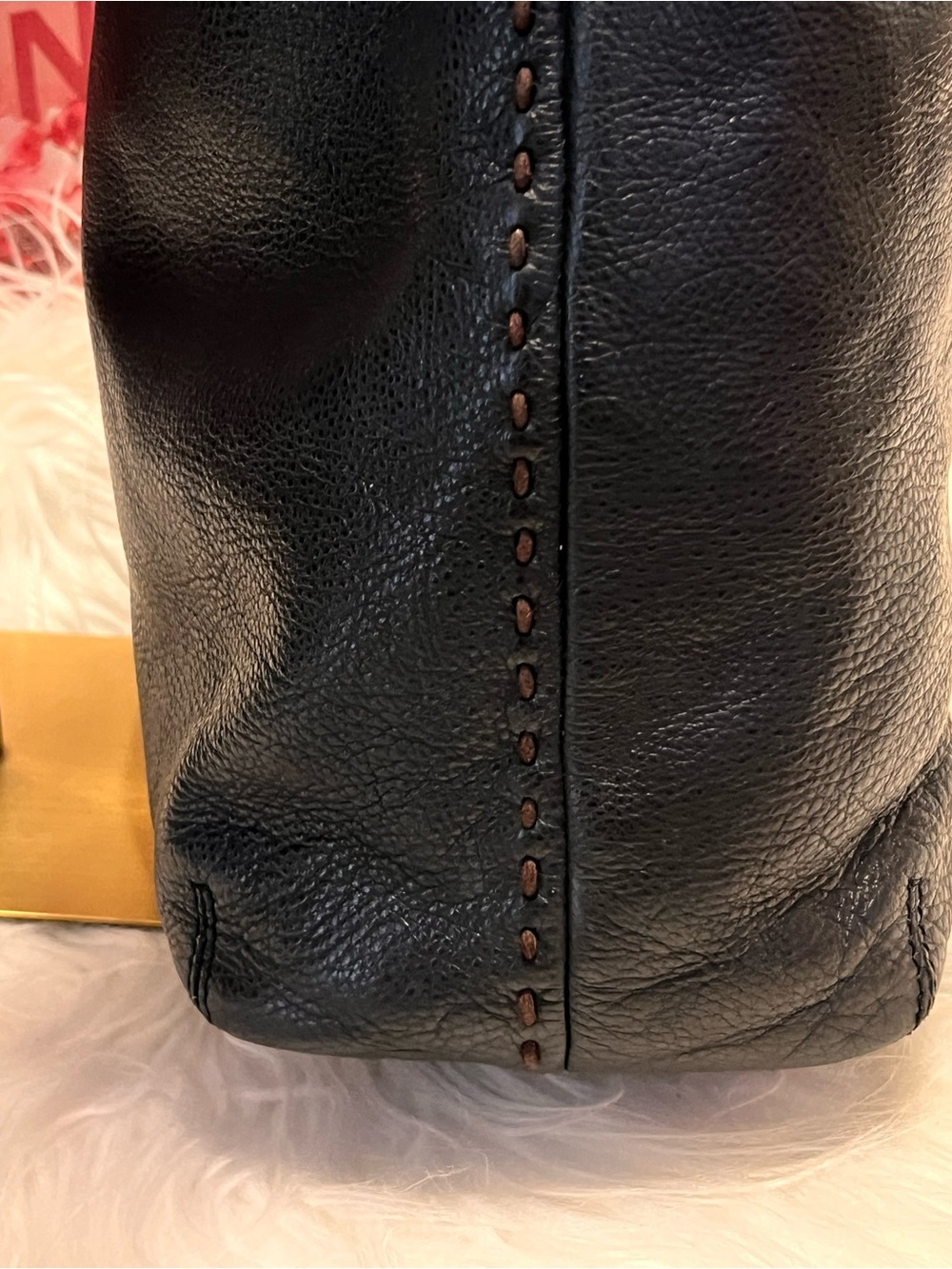 Sigrid Olsen Black Braided-Handle Leather Shoulder Bag - Picture 4 of 15